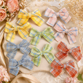 Blossom Check Bow