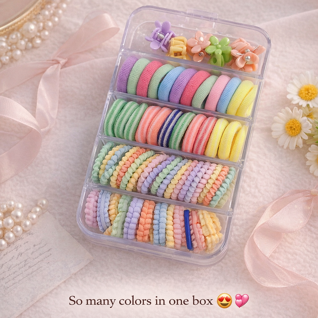 Candy Cloud Hair Ties Set