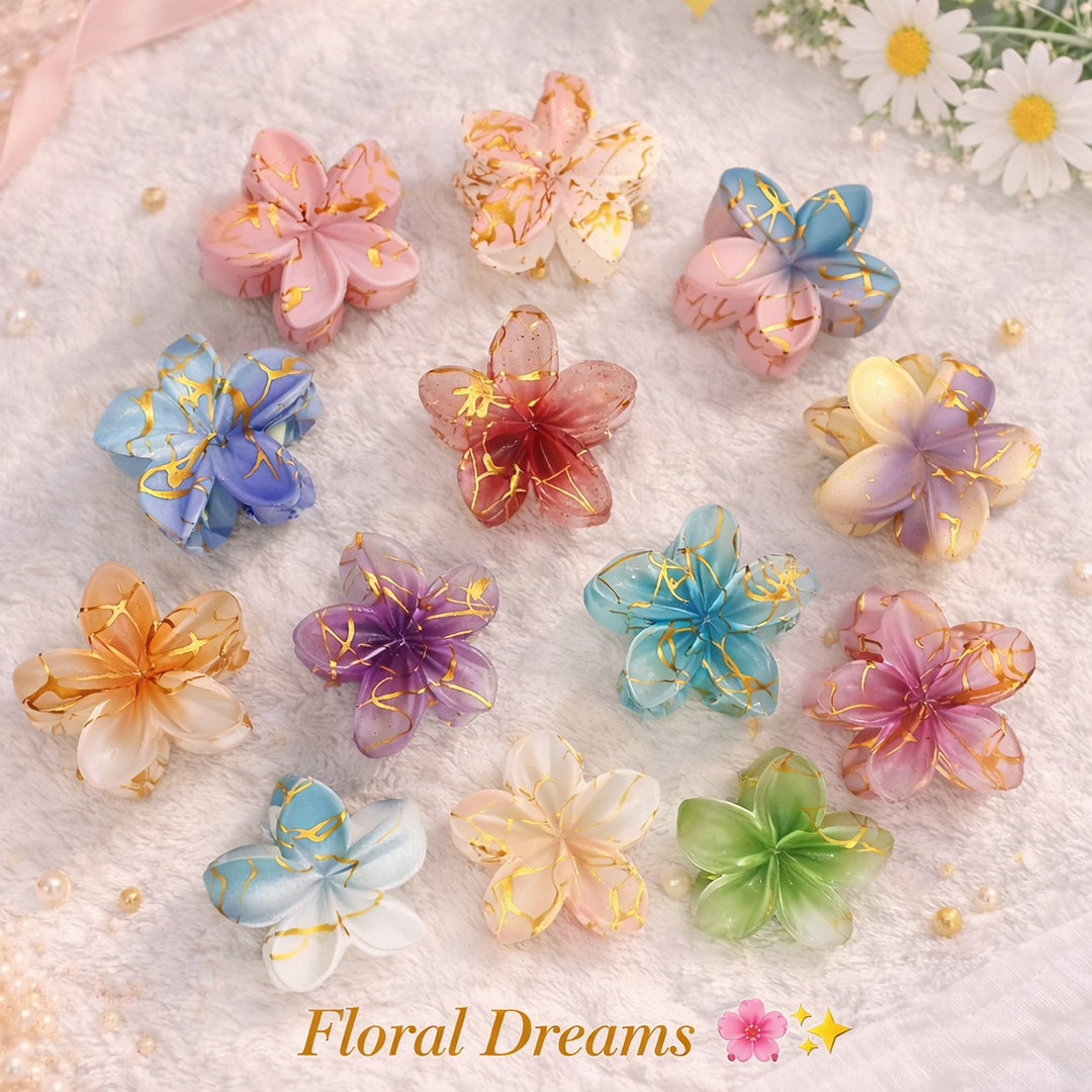 Floral Dream Hair Claw clips
