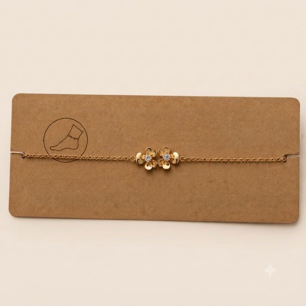 Floral Whisper Anklet