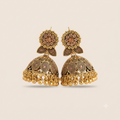 Golden Blossom Jhumkaas