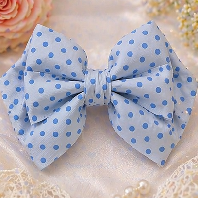 Blossom Polka Bow Hair Ties