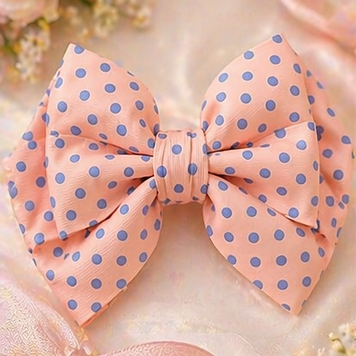 Blossom Polka Bow Hair Ties
