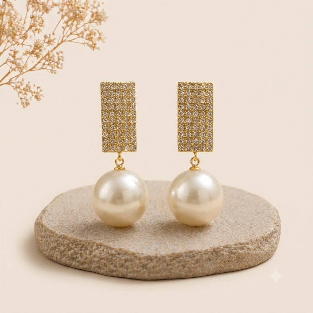 Luxe Pearl Drop Earrings