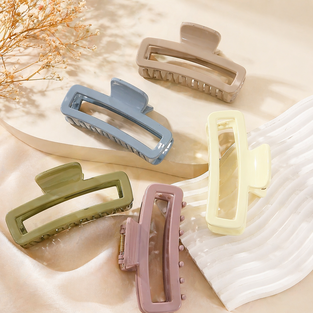Minimal Luxe Rectangle Claw Clip