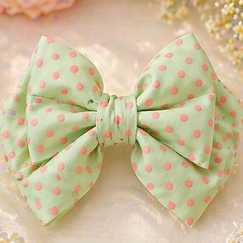 Blossom Polka Bow Hair Ties