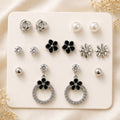 Noir Bloom Stud Sets