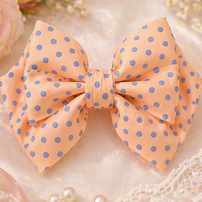 Blossom Polka Bow Hair Ties
