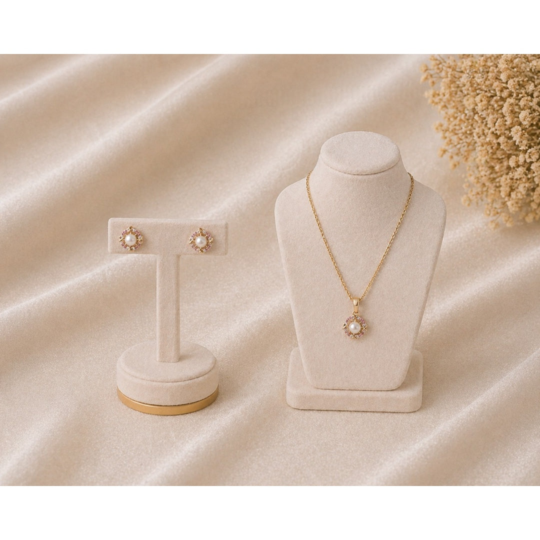 Pearl Bloom Gold Set