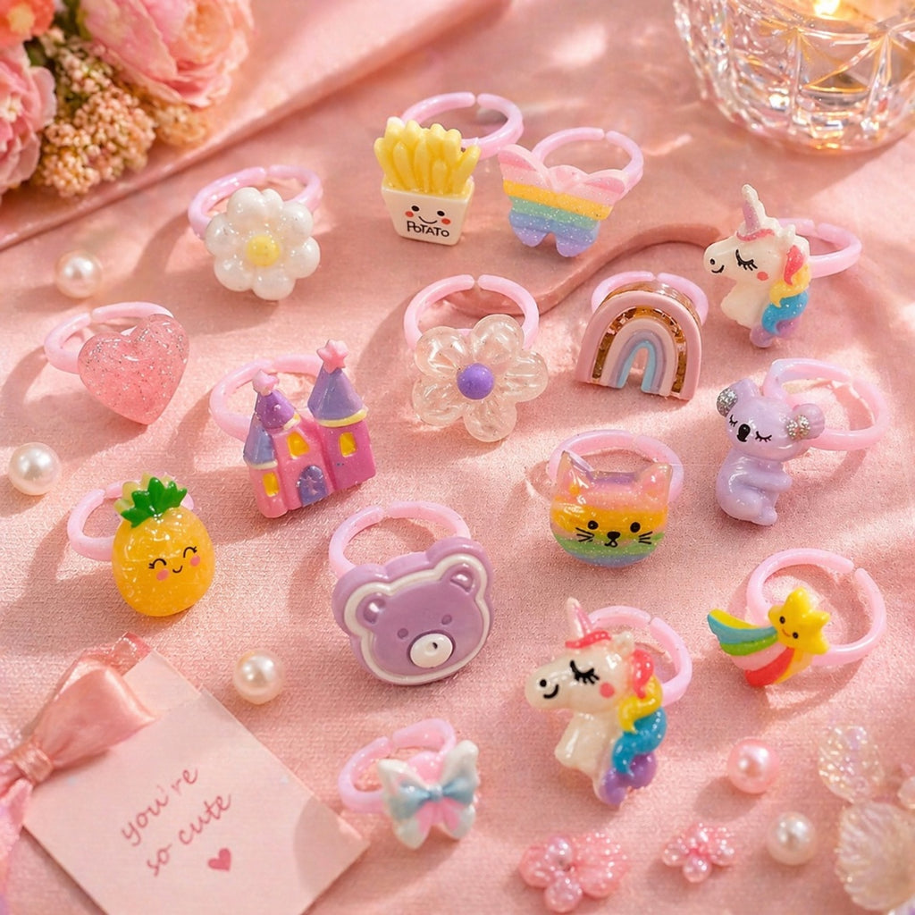 Tiny Princess Ring Set (8 Pieces Set)